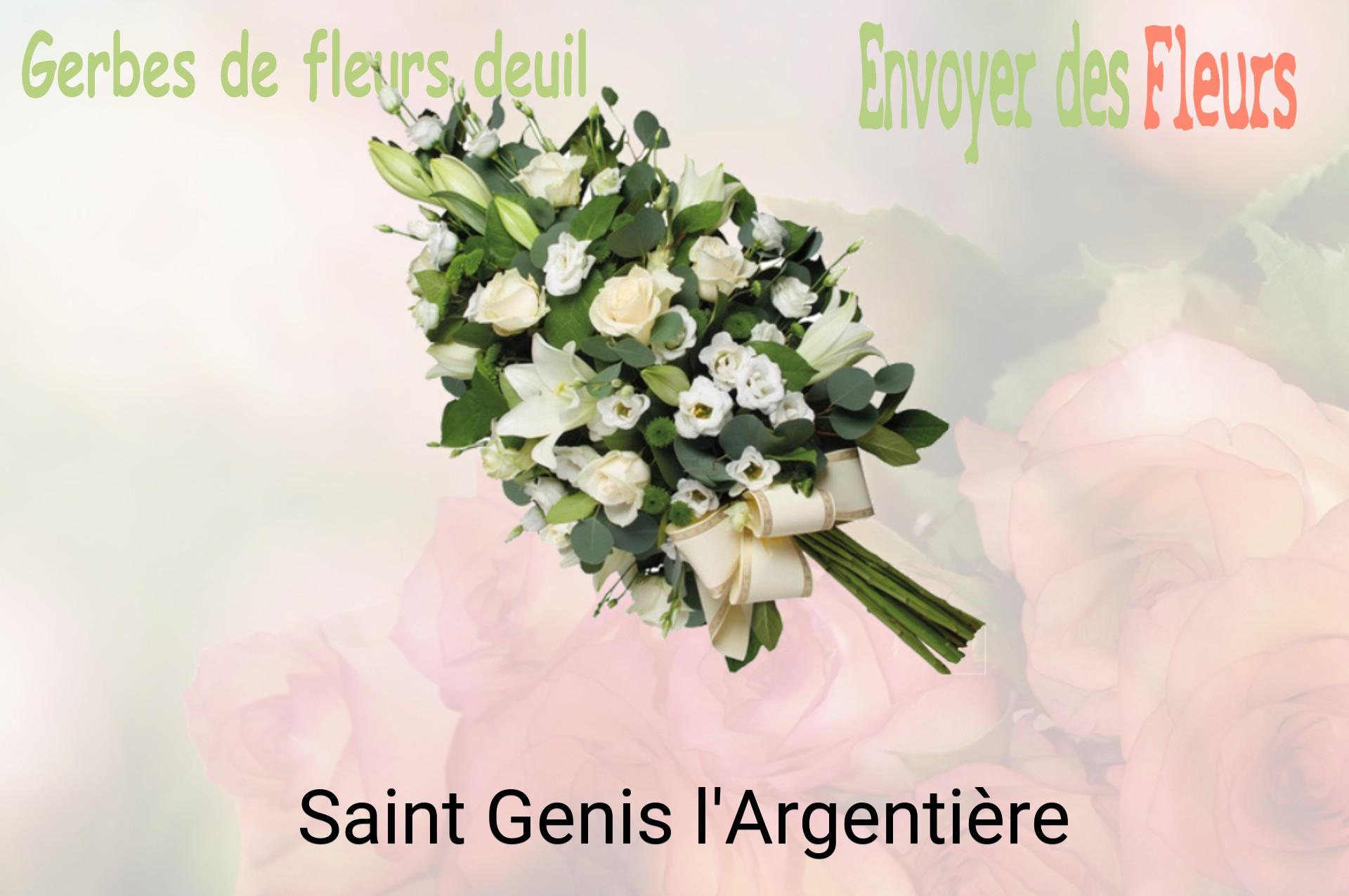 Gerbe de fleurs de deuil livrée à Saint-Genis-l'Argentière